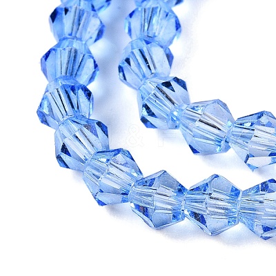 Gradient Color Baking Paint Glass Bead Strands X-DGLA-A039-T2mm-A020-1