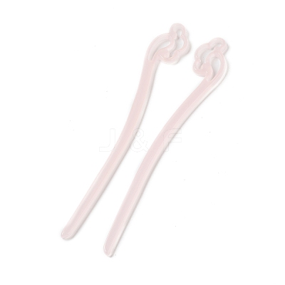 Opaque Acrylic Hair Sticks OHAR-C011-03I-1