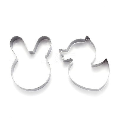 Non-Tarnish Stainless Steel Mixed Animal Shape Cookie Candy Food Cutters Molds DIY-H142-02P-1