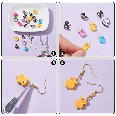 Handmade Polymer Clay Beads CLAY-CJ0001-76-1