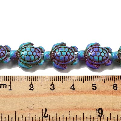 Synthetic Turquoise Dyed Beads Strands G-P507-05M-1