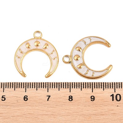 304 Stainless Steel Enamel Pendants STAS-K293-34G-02-1