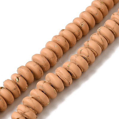 Handmade Polyester Clay Beads Strand CLAY-P001-04D-1