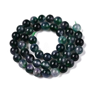 Dyed Natural White Jade Beads Strands G-T138-8mm-210-2-1