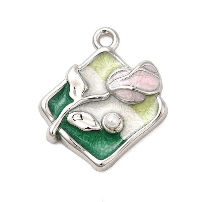 Alloy Enamel Pendants PALLOY-K020-20P-01-1