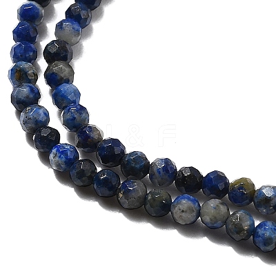 Natural Lapis Lazuli Beads Strands G-F509-14-2mm-1
