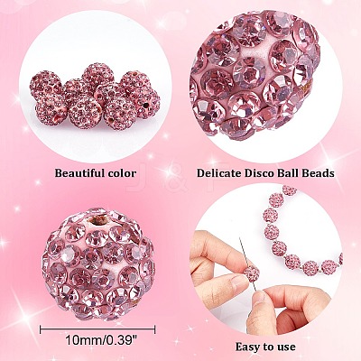 Pave Disco Ball Beads RB-A130-10mm-23-1