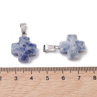 Natural  & Synthetic Mixed Gemstone Pendants G-K359-02P-M-1