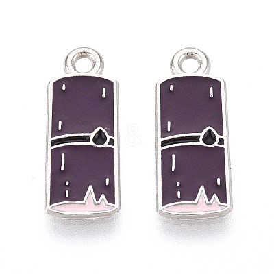 Fruit Alloy Enamel Charms PALLOY-S058-01P-12-1