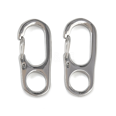 304 Stainless Steel Rock Climbing Carabiners STAS-B089-02B-P-1