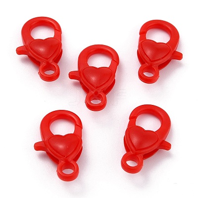Plastic Lobster Claw Clasps PALLOY-F017-01-M-1