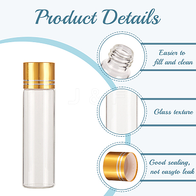16Pcs 4 Style Glass Bead Containers MRMJ-CP0001-22B-1