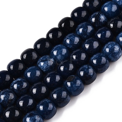 Dyed Natural White Jade Beads Strands G-T138-S03-1