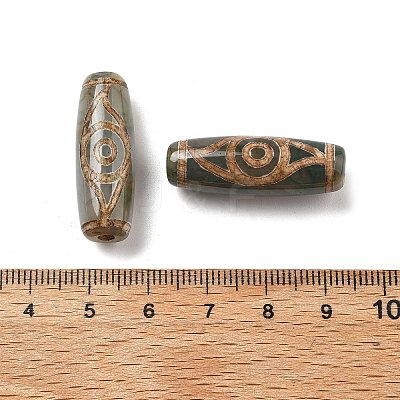 Tibetan Style dZi Beads TDZI-E004-01-1