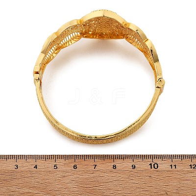 Brass Bangles for Women BJEW-D313-05G-1
