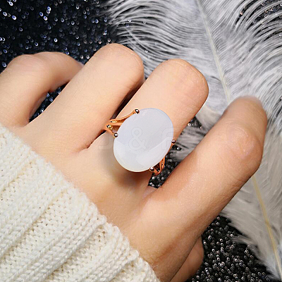 18Pcs Opalite Cabochons G-FG0001-02-1