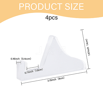 4Pcs Acrylic Stand Base for Photo Frame ODIS-CA0001-28A-1