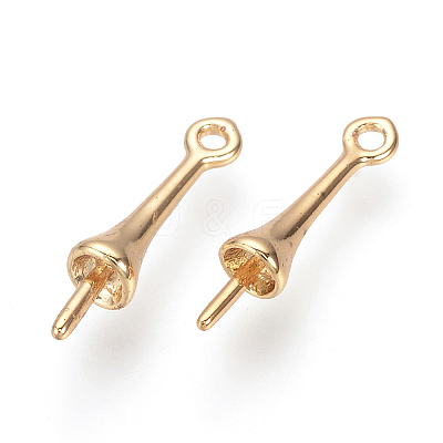Brass Peg Bails Pendants KK-Q675-89-1