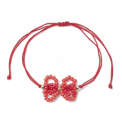 3Pcs 3 Colors Glass Seed Beads Braided Bead Bracelets BJEW-MZ00230-1