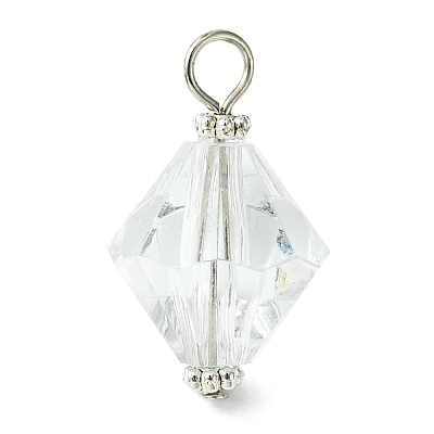 Acrylic Pendant with Iron Flat Head Pins PALLOY-JF02248-01-1