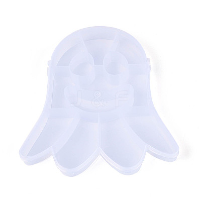 Halloween Ghost 13 Grids Plastic Bead Storage Containers with Hinged Lid CON-T001-06-1