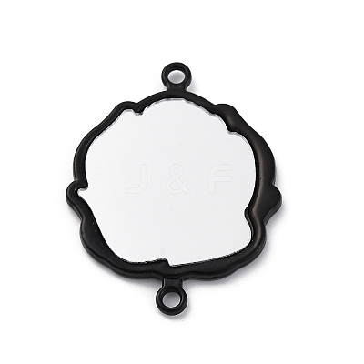 Double-faced Glass Mirror Connector Charms FIND-Z073-01EB-01-1