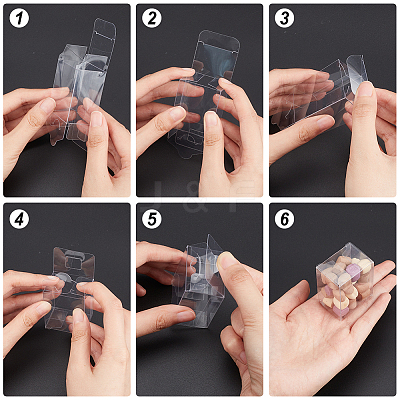Transparent Plastic Gift Boxes CON-WH0086-045-1