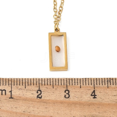 304 Stainless Steel Mustard Seed Faith Pendant Necklaces LS-NJEW-Z063-04G-03-1