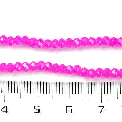 Baking Electroplate Glass Beads Strands X-DGLA-A039-J2MM-B24-1