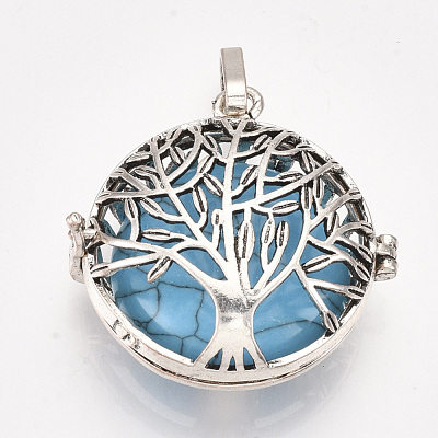 Alloy Cage Big Pendants G-S246-25-1