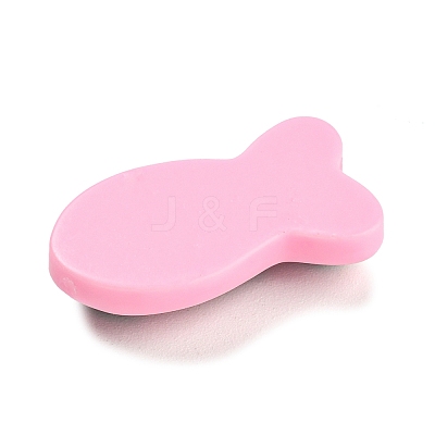 Black & Pink Opaque Resin Cabochons CRES-P026-A06-1