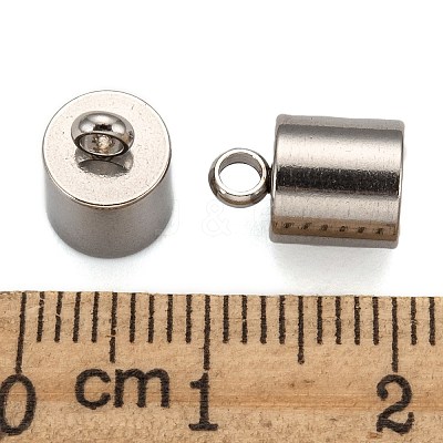 Tarnish Resistant 304 Stainless Steel Cord Ends LS-STAS-E020-7-1