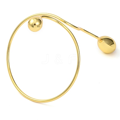Brass Cuff Bangles for Women BJEW-F477-01G-1