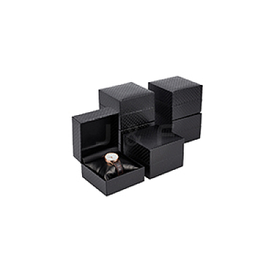 Square Diamond Print Cardboard Jewelry Watch Storage Boxes CON-WH0092-56-1