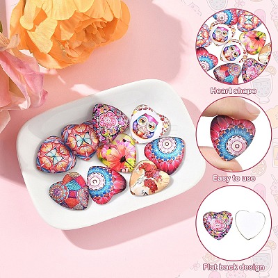 Glass Cabochons GGLA-YWC0001-01A-1