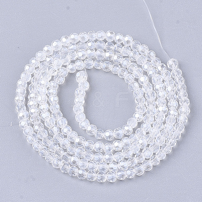 Electroplate Glass Beads Strands EGLA-T013-04J-1