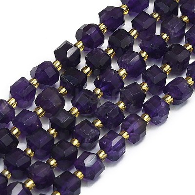 Natural Amethyst Jade Beads Strands G-I376-D28-01-1