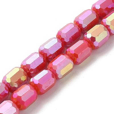 Electroplate Glass Beads Strands EGLA-D030-06C-1