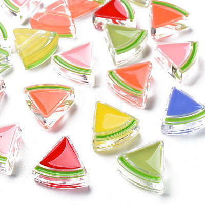 Transparent Enamel Acrylic Beads X-TACR-S155-001-1