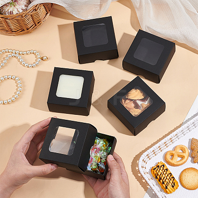 Square Kraft Paper Storage Gift Boxes CON-WH0095-100A-02-1