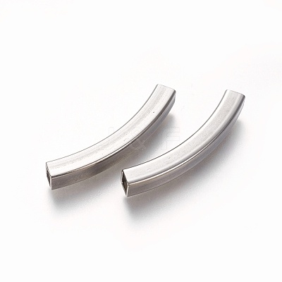 Tarnish Resistant 304 Stainless Steel Tube Beads STAS-L226-057C-P-1