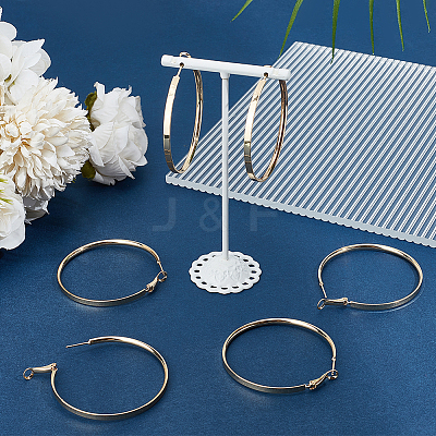 3 Pairs Brass Hoop Earrings for Women EJEW-BBC0001-66G-03-1
