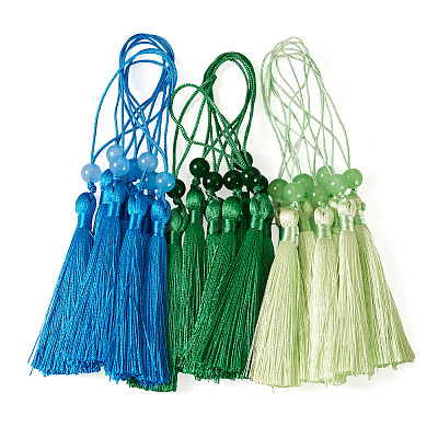 24Pcs 3 Colors Polyester Tassel Decorations OCOR-TADJ0007-01C-1