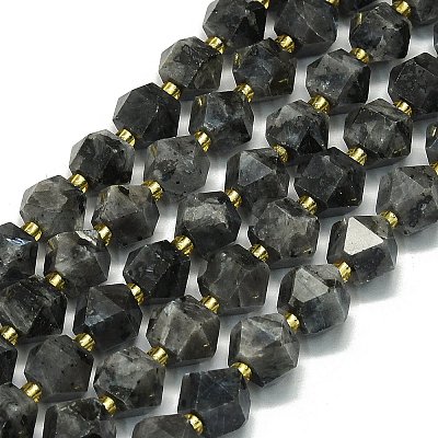 Natural Larvikite Beads Strand G-I376-A13-01-1