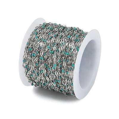 Brass Dapped Chains AJEW-Q153-02P-07-1