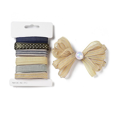 18 Yards 6 Styles Polyester Ribbon SRIB-C001-E08-1
