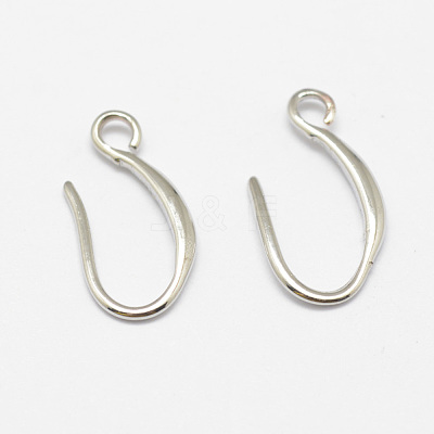 Brass Earring Hooks X-KK-F714-06S-1