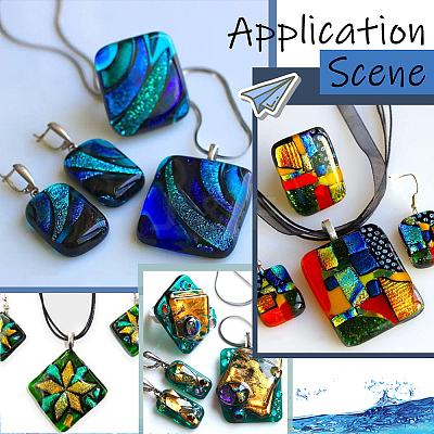 Microwave Kiln Hot Melt Glass Cabochons FIND-SP0004-58B-1