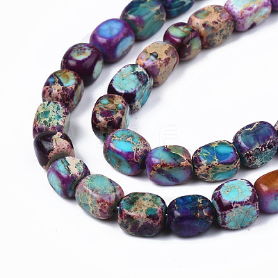 Natural Regalite/Imperial Jasper/Sea Sediment Jasper Beads Strands X-G-Z008-01B-1