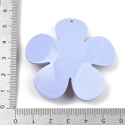 Opaque Printed Acrylic Big Pendants MACR-I035-01D-1